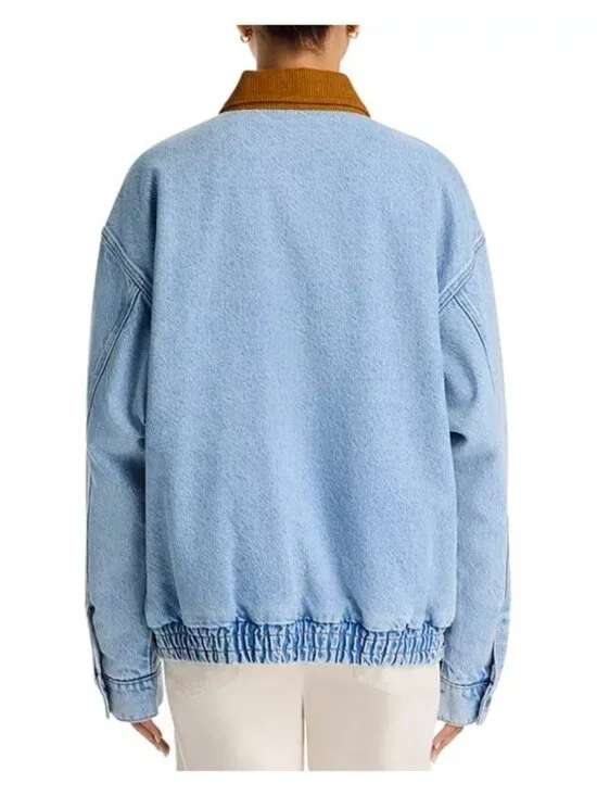 Mother SNACKS! The Super Sizer Deep Fried Denim Jacket Small NWT - Picture 2 of 3